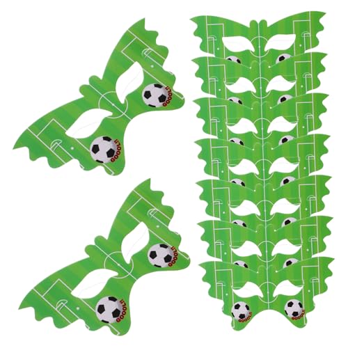 IMIKEYA 20 Stück Fußballmaske masken für karneval Karnevalsmaske Fußball -Fotokabine Requisiten Kostümball Fußball-Partygeschenke Cosplay- aus Papier Kindermaske für Party Green IMIKEYA 20 Stück Fußballmaske masken für karneval Karnevalsmaske Fußball -Fotokabine Requisiten Kostümball Fußball-Partygeschenke Cosplay- aus Papier Kindermaske für Party Green von IMIKEYA