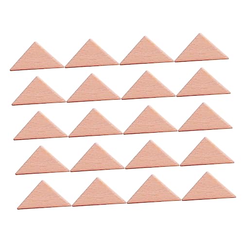 IMIKEYA 20 Stück Geometrische Bauklötze aus Buchenholz für Kleines Kreatives Lernspielzeug Hand Augen Koordination und Kreativität von IMIKEYA