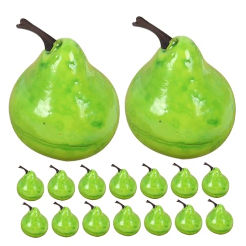 IMIKEYA 20 Stück Künstliche Früchte Gelbes Gefälschte Früchte Obstdekoration Dekorative Künstliche Birne Miniatur Obst Schreibtisch Birnen Künstliche Birnen Dekoration von IMIKEYA