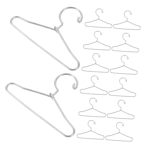 IMIKEYA 20 Stück Mini-Aufhänger kleiderbügel Vintage kleiderbügel für puppenkleidung metallkleiderbügel kleiderbügel Anzug Mini-Kleiderbügel Miniatur-Kleiderbügel aus Metall Eisen von IMIKEYA