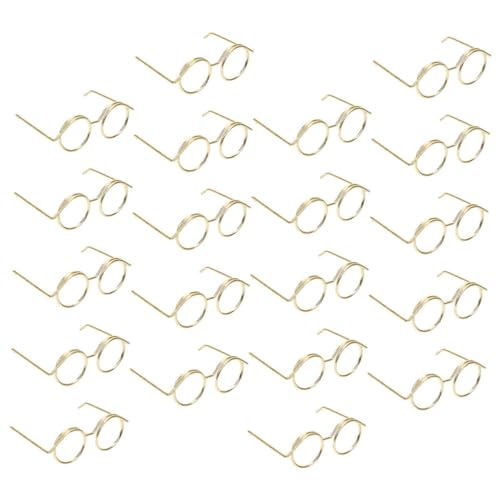 IMIKEYA 20 Stück Mini-Brillenspielzeug Miniaturbrille Miniatur-Brillen-Requisiten lustige Brillendekore Brillenrequisiten zum Anziehen Miniatur -Szenenzubehör winzige Brille Metall Golden IMIKEYA 20 Stück Mini-Brillenspielzeug Miniaturbrille Miniatur-Brillen-Requisiten lustige Brillendekore Brillenrequisiten zum Anziehen Miniatur -Szenenzubehör winzige Brille Metall Golden von IMIKEYA