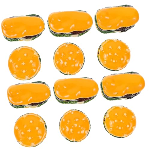 IMIKEYA 20 Stück Mini-Hamburger-Spielzeugzubehör Burger-Requisiten Miniaturburger küchendekoration Miniature Food Simulation Hamburger Requisiten Miniatur-Food-Modelle winziges Essen Harz von IMIKEYA