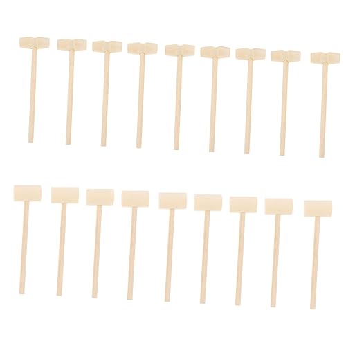 IMIKEYA 20 Stück Mini Holzhammer Spielhämmer für Kreativität und Geschicklichkeit Spiele und Bastelaktivitäten von IMIKEYA