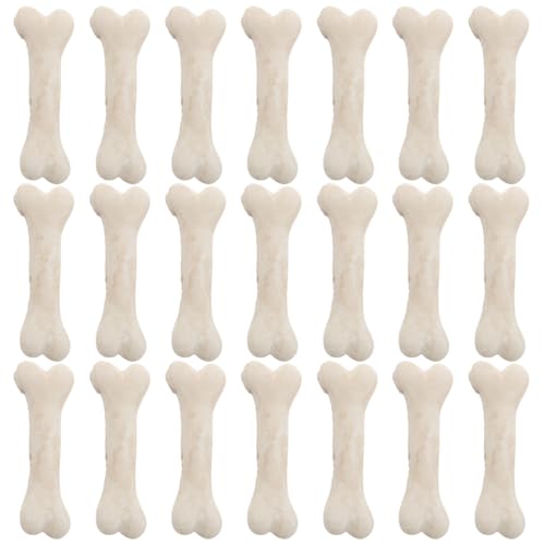 IMIKEYA 20 Stück Mini Knochenmodelle Knochen Cosplay Dekorationen Mini Skelette Winzige Skelette Knochendekor Miniatur Skelett Miniatur Knochen Skelett Hundeknochen von IMIKEYA