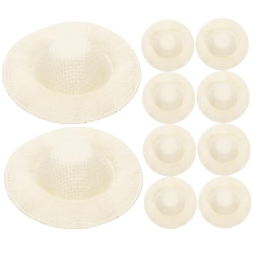 IMIKEYA 20 Stück Mini -Strohhutspielzeug Miniatur-Puppenhaus-Webhut Mini-Hüte für Puppenhäuser kleine Hüte zum Basteln gewebte Hutverzierung kleine Hutstütze kleine hüte Stoff Beige IMIKEYA 20 Stück Mini -Strohhutspielzeug Miniatur-Puppenhaus-Webhut Mini-Hüte für Puppenhäuser kleine Hüte zum Basteln gewebte Hutverzierung kleine Hutstütze kleine hüte Stoff Beige von IMIKEYA