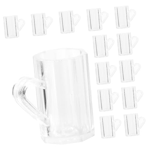 IMIKEYA 20 Stück Mini -Tassen Miniatur Living Room Decoration wohnzimmerdeko wasserbrille Water Glasses fogelschreker winzige Wasserbecher Bierbecher Modelle winzige Tasse Plastik von IMIKEYA