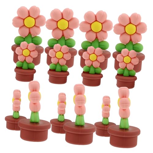 IMIKEYA 20 Stück Miniatur Zimmerpflanzen Mini-Pflanzen Mikrohäuser Puppenhausmöbel Mini-vers-Pflanzen Dollhouse Decor Miniatur-puppenhaus- Puppenstubenpflanzen Und -Blumen Rosa von IMIKEYA
