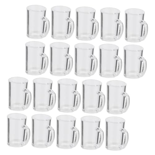 IMIKEYA 20 Stück Puppenhaus-Becher bastelzeug puppenhauszubehör Dollhouse Accessories Dollhouse zubehör Flasche Hydro spielzeuge Mini- -Foto-Requisiten Desktop-Miniaturbecher Harz von IMIKEYA