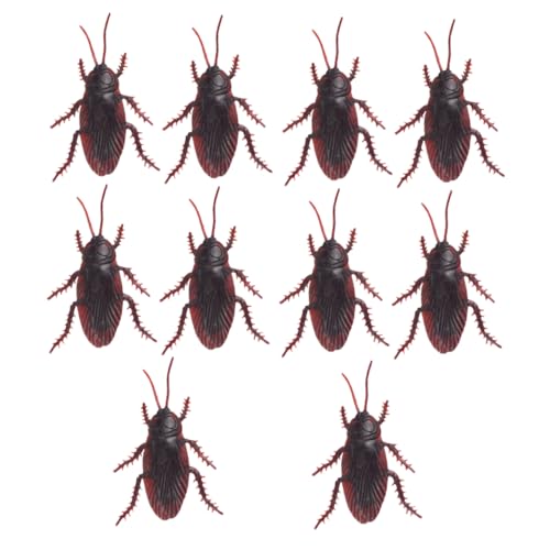 IMIKEYA 20 Stück Simulation Kakerlake Halloween Requisiten Halloween Zubehör Trick Zubehör Künstliche Trick Werkzeuge Gefälschte Spielzeuge Realistische Streich Requisiten Lebensechte von IMIKEYA