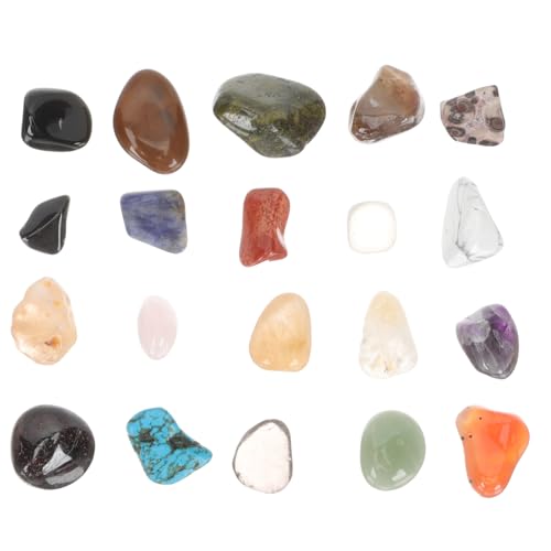 IMIKEYA 20 Stück Teiliges Polierte Steine mit Box Kristallmineralien für Natürliche Lernmaterialien Dekorative Glückssteine für Kreative Bastelprojekte IMIKEYA 20 Stück Teiliges Polierte Steine mit Box Kristallmineralien für Natürliche Lernmaterialien Dekorative Glückssteine für Kreative Bastelprojekte von IMIKEYA
