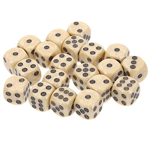 IMIKEYA 20 Stück Würfel -Brettspielzubehör klein dekorativ groß ausgefallene Würfel farbige Würfel Gaming-Zubehör Zubehör für Brettspiele Würfel im Klassenzimmer Acryl von IMIKEYA