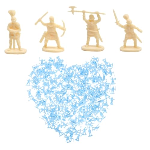 IMIKEYA 200 Stück Kavallerie-Modellspielzeug Zahlen Soldat Armee Minifiguren Miniaturen klein Krieger Jungs mittelalterliche Actionfiguren Mittelalterliches Plastik von IMIKEYA