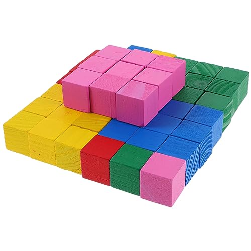 IMIKEYA 200Stücke Farbwürfel Stapelspielzeug Für Hand Auge Koordination Lernspielzeug Für Vorschulkinder Fördert Kreativität Und Geduld Interaktives Für Eltern Junge Mädchen Interaktion von IMIKEYA