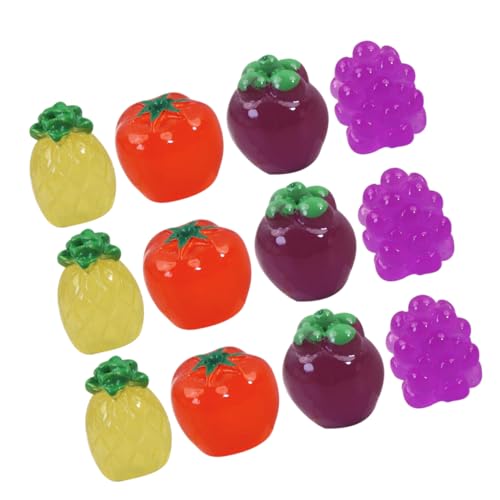 IMIKEYA 20Stücke Obstmodelle Für Puppenhäuser Realistische Dekorationen Für DIY Miniaturprojekte Exquisite Handwerkskunst Und Vielseitig Einsetzbar von IMIKEYA