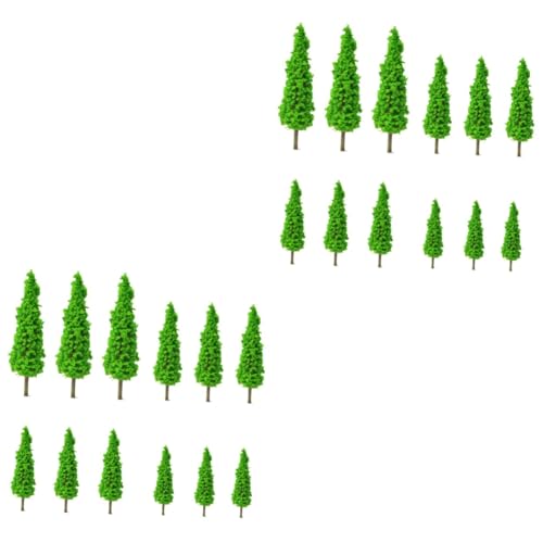 IMIKEYA 24 STK Simulation Grüner Baum Baumspielzeug Aus Plastik Pflanzen Von Bonsai-bäumen Gemischter Modellbaum Sandkasten-miniaturen Mikro-landschaftsbaum Kind Lieferungen Haushalt von IMIKEYA