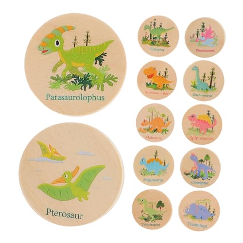IMIKEYA 24 Stück Dinosaurier-gedächtnisschach Dinosaurier-brettspiele Kinderkartenspiele Dinosaurier-Puzzle Für Dinosaurier-Matching-Spiel Kleine Dinosaurier-spielzeuge Holz IMIKEYA 24 Stück Dinosaurier-gedächtnisschach Dinosaurier-brettspiele Kinderkartenspiele Dinosaurier-Puzzle Für Dinosaurier-Matching-Spiel Kleine Dinosaurier-spielzeuge Holz von IMIKEYA