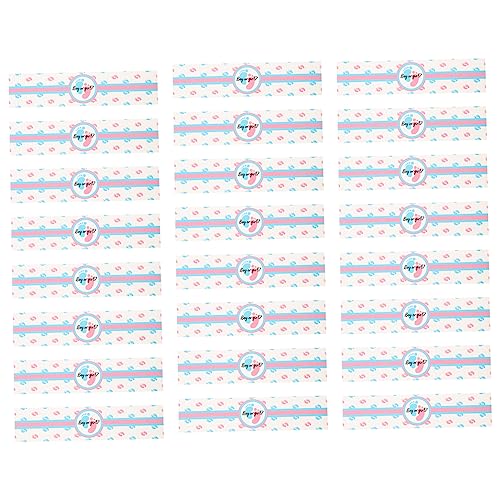 IMIKEYA Stück Gender Reveal Aufkleber Flaschendekoration Reveal Dekorationen Wasserflaschenetikett Babyparty Dekorationen Flaschenetiketten Gender Party Supplies Weißer Kunststoff von IMIKEYA