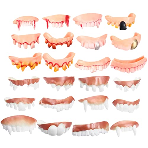 IMIKEYA 24 Stück Halloween Zahnersatz Vampirzähne Halloween Dekorationen Künstliche Zähne Halloween Reißzähne Halloween Kostüm Witz Gefälschter Lustiger Zahnersatz Falsche Zähne IMIKEYA 24 Stück Halloween Zahnersatz Vampirzähne Halloween Dekorationen Künstliche Zähne Halloween Reißzähne Halloween Kostüm Witz Gefälschter Lustiger Zahnersatz Falsche Zähne von IMIKEYA
