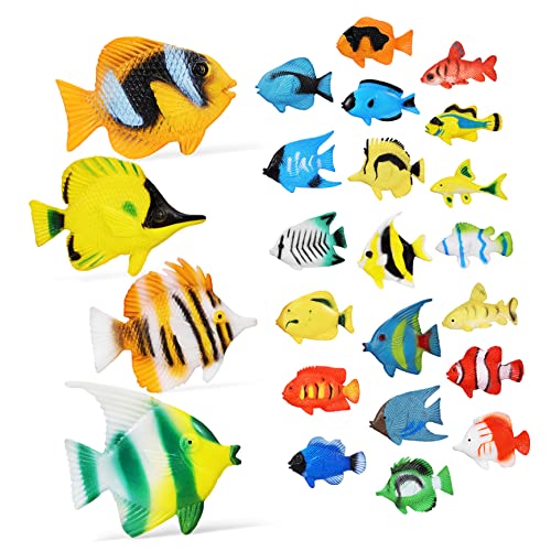IMIKEYA 24 Stück Handwerkliche Dekorationen Spielzeuge Kinderspielzeug Fischfigur Spielzeugfische Für Kleinkinder Figuren Plastik IMIKEYA 24 Stück Handwerkliche Dekorationen Spielzeuge Kinderspielzeug Fischfigur Spielzeugfische Für Kleinkinder Figuren Plastik von IMIKEYA