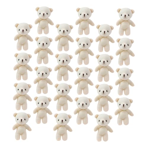 IMIKEYA 24 Stück Mini Anhänger Cartoon Bär Zum Aufhängen Mini Bär Figuren Kleiner Bär Plüsch Schlüsselanhänger Anhänger Kleiner Bär Bär Stofftier Kleiner Bär Pp von IMIKEYA