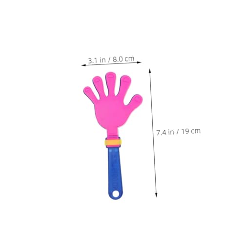 IMIKEYA 24 Stück Teiliges Handklatscher aus Robustem Kunststoff Laute Cheer Geräuschemacher für Sportveranstaltungen Geburtstagsfeiern und Fiesta Bunte Handklatschen für Begeisterung und von IMIKEYA