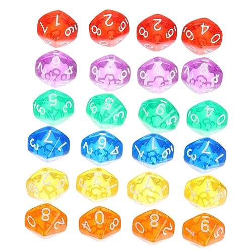 IMIKEYA 24 Stück Teiliges Polyeder Würfelset für Gesellschaftsspiele Seitige Transparenten Farben für Mathe Lernspiele und Rollenspiele IMIKEYA 24 Stück Teiliges Polyeder Würfelset für Gesellschaftsspiele Seitige Transparenten Farben für Mathe Lernspiele und Rollenspiele von IMIKEYA