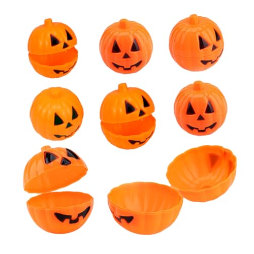 IMIKEYA 24 Teiliges Kürbis Blindbox Set Deckeldekoration Weihnachtsgirlande Lustige Laterne Halloween Leuchtende Kürbis Würfelboxen Gastgeschenk Plüsch Halloween Kürbislampe von IMIKEYA