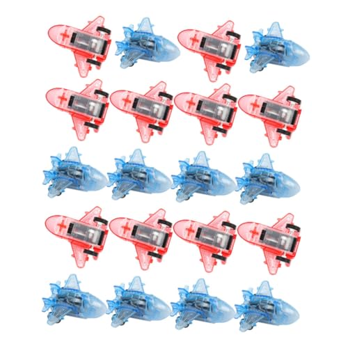 IMIKEYA 24Stücke Rückziehflugzeuge Spielset Transparente Flugzeugspielzeuge Für Kampfjets Zufälligen Farben Für Kreative Spielstunden von IMIKEYA