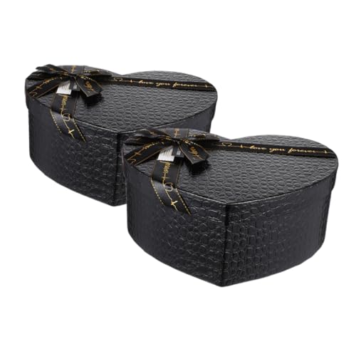 IMIKEYA 2Er-Packung Herzförmige Geschenkbox Herz-Bastelboxen valentinstagsgeschenk valentinstag Herzform Box kleine Geschenkboxen mit Deckel Herz-Boxen Papier Black IMIKEYA 2Er-Packung Herzförmige Geschenkbox Herz-Bastelboxen valentinstagsgeschenk valentinstag Herzform Box kleine Geschenkboxen mit Deckel Herz-Boxen Papier Black von IMIKEYA