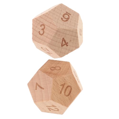 IMIKEYA 2Er Set 12 Ursache-Wirkungs- für Vorschulkinder lernspielzeug Holzwürfel Minifiguren für Zähler für Mathe Kalligraphie-Sets für hölzern von IMIKEYA