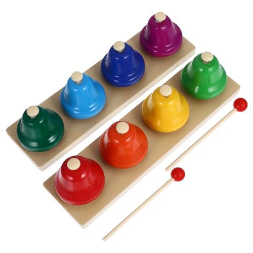 IMIKEYA 2Er Set Musikglockenspielzeug Musikspielzeug Handschüttelglocke Schlaginstrumentglocken Handschüttelglocke Musikinstrument Handglockenspielzeug Lustiges Handspielzeug von IMIKEYA