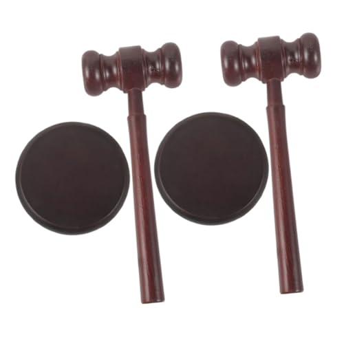 IMIKEYA 2Er Set Richterhammer Mimi Richterhammer Spielzeughammer Jura Kostüm Auktionshammer Richterhammer Kleiner Hammer Schlamm Richter Anwalt Kostüm Richterhämmer Auktionspaddel von IMIKEYA