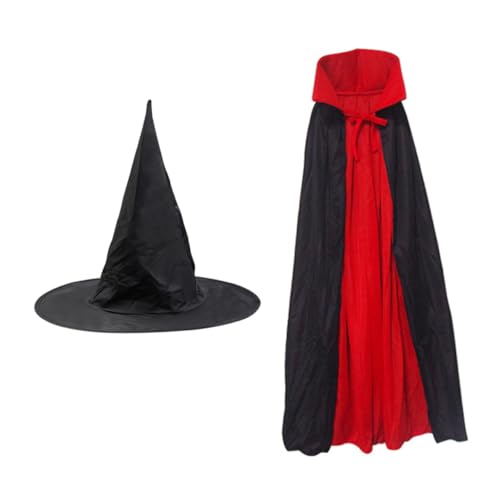 IMIKEYA 2Er Set Zauberer Cosplay Umhang Cape Super Umhänge für Mantel Halloween Costume Halloween Kleidung Halloween Kostuem Zauberer Kostüm für Zauberer Umhänge Black IMIKEYA 2Er Set Zauberer Cosplay Umhang Cape Super Umhänge für Mantel Halloween Costume Halloween Kleidung Halloween Kostuem Zauberer Kostüm für Zauberer Umhänge Black von IMIKEYA