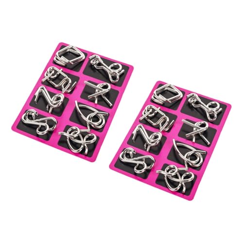 IMIKEYA 2Sätze Draht Iq Rätsel Teiliges Interlock Puzzle für Erwachsene Kniffliges Denkspiel mit Edelstahlringen Fördert Konzentration und Kreativität IMIKEYA 2Sätze Draht Iq Rätsel Teiliges Interlock Puzzle für Erwachsene Kniffliges Denkspiel mit Edelstahlringen Fördert Konzentration und Kreativität von IMIKEYA