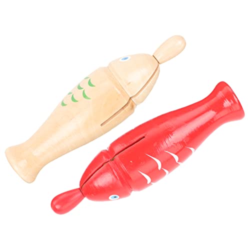 IMIKEYA 2Sätze Fischinstrumentenspielzeug aus Hartholz Teiliges Percussion Musikinstrument Sicher und Langlebig für Kreative Entwicklung und Eltern Junge Mädchen Fördert IMIKEYA 2Sätze Fischinstrumentenspielzeug aus Hartholz Teiliges Percussion Musikinstrument Sicher und Langlebig für Kreative Entwicklung und Eltern Junge Mädchen Fördert von IMIKEYA