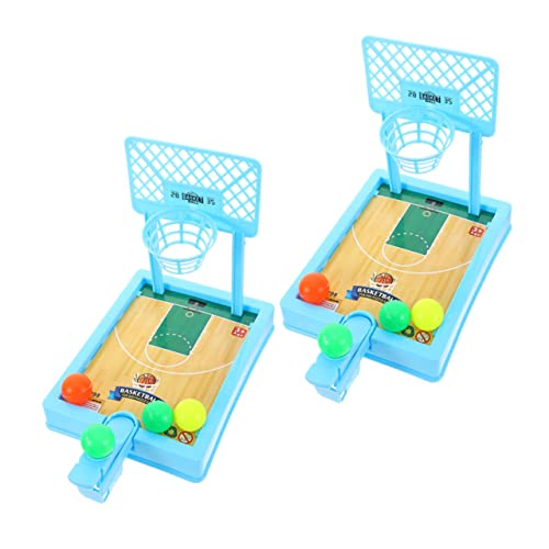 IMIKEYA 2Sätze Interaktives Basketball Schießspielzeug Desktop für Kindergarten Kreatives Lernspielzeug mit Bällen Fördert Hand Augen Koordination und Praktische Fähigkeiten von IMIKEYA