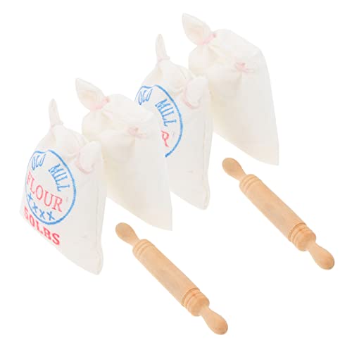 IMIKEYA 2Sätze Mini Backset Für Mini Mehlbeutel Mit Mini Küchenrollen Spielzeugküche Zubehör Und Fotorequisiten Für Puppenhäuser Teiliges von IMIKEYA