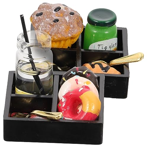 IMIKEYA 2Sätze Nachmittagstee Modell Puppenhaus Dekoration Mit Croissant Donut Farbenfrohe Miniaturverzierungen Für Kreative Spielwelten Für Puppenhausliebhaber IMIKEYA 2Sätze Nachmittagstee Modell Puppenhaus Dekoration Mit Croissant Donut Farbenfrohe Miniaturverzierungen Für Kreative Spielwelten Für Puppenhausliebhaber von IMIKEYA