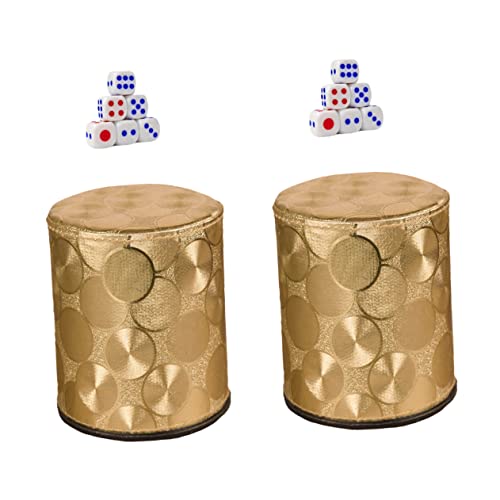 IMIKEYA 2Sätze Würfelschüttelbox aus PU Bruchsicherer Silence Dice Cup für Ktv Bar und Spieleabende Insgesamt Würfeln für Partys und Gesellschaftsspiele IMIKEYA 2Sätze Würfelschüttelbox aus PU Bruchsicherer Silence Dice Cup für Ktv Bar und Spieleabende Insgesamt Würfeln für Partys und Gesellschaftsspiele von IMIKEYA