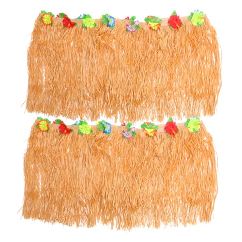 IMIKEYA Tischrock Aus Gras Mit Quasten Dekorativer Party-tischrock Für Hawaii-Luau Und Hochzeit von IMIKEYA