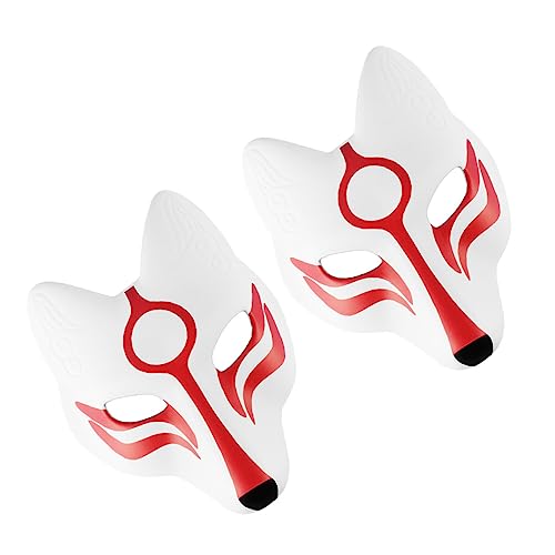 IMIKEYA 2Stücke Fuchsmaske Für Erwachsene Weiße Maskerade Kostüm Requisiten Für Halloween Fasching Und Karneval IMIKEYA 2Stücke Fuchsmaske Für Erwachsene Weiße Maskerade Kostüm Requisiten Für Halloween Fasching Und Karneval von IMIKEYA