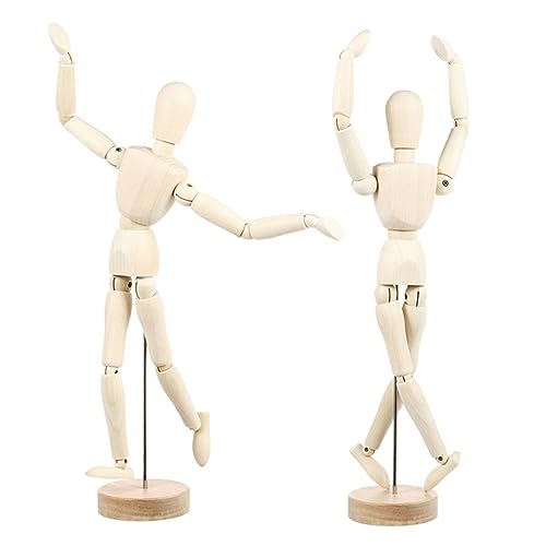 IMIKEYA 2Stücke Gelenkpuppe Unvollendete Marionette für Kreatives Handwerk Bewegliche Kunstfigur zur Dekoration Fantasie IMIKEYA 2Stücke Gelenkpuppe Unvollendete Marionette für Kreatives Handwerk Bewegliche Kunstfigur zur Dekoration Fantasie von IMIKEYA