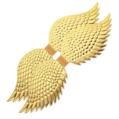 IMIKEYA 2Stücke Goldene Engelsflügel Kostüm Requisiten für Cosplay Flügel für Halloween Party und Bühnenaufführungen Elastische Bänder Langlebig und Hautfreundlich IMIKEYA 2Stücke Goldene Engelsflügel Kostüm Requisiten für Cosplay Flügel für Halloween Party und Bühnenaufführungen Elastische Bänder Langlebig und Hautfreundlich von IMIKEYA