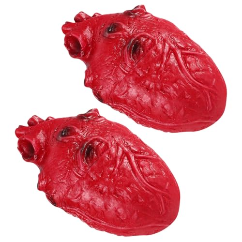 IMIKEYA 2Stücke Halloween Gruselige Streichspielzeuge Simulierte Menschliche Gefälschte Herzprops für Schaurige Dekorationen und Unvergessliche Partys IMIKEYA 2Stücke Halloween Gruselige Streichspielzeuge Simulierte Menschliche Gefälschte Herzprops für Schaurige Dekorationen und Unvergessliche Partys von IMIKEYA
