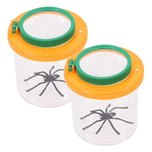 IMIKEYA 2Stücke Insektenbeobachtungsbox mit Facher und Facher Vergrößerung für Naturerkundung Vergrößern Insekten Perfektes für Kleine von IMIKEYA