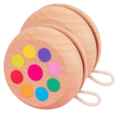 IMIKEYA 2Stücke Jo Yo Bälle aus Holz für Rundes Schnurkugel Geschicklichkeit Lustiges für Gemeinsames und Kreative Aktivitäten IMIKEYA 2Stücke Jo Yo Bälle aus Holz für Rundes Schnurkugel Geschicklichkeit Lustiges für Gemeinsames und Kreative Aktivitäten von IMIKEYA