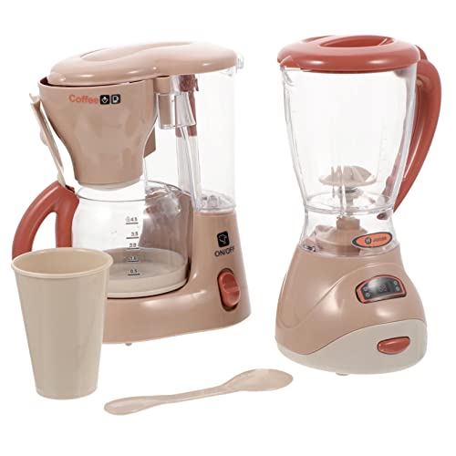 IMIKEYA 2Stücke Küchenspielzeug Elektrischer Juicer Und Kaffeemaschine Mit Licht Und Sound Realistisches Rollenspiel Für Jungen Küchenset Ohne Batterien von IMIKEYA