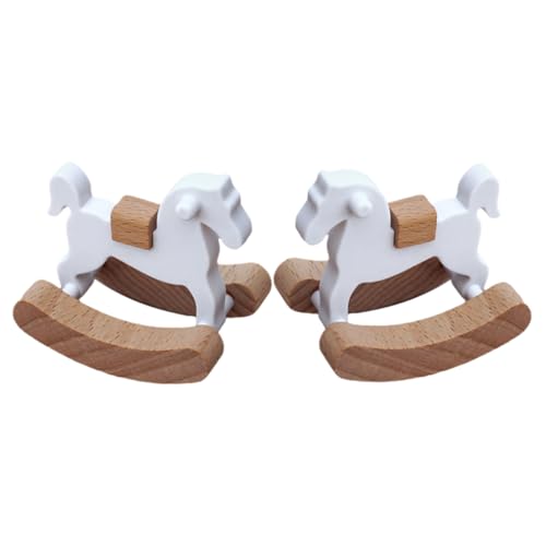 IMIKEYA 2Stücke Schaukelpferd Aus Holz Exquisites Puppenhausmodell Klassisches Für Dekoration Und Fotorequisite IMIKEYA 2Stücke Schaukelpferd Aus Holz Exquisites Puppenhausmodell Klassisches Für Dekoration Und Fotorequisite von IMIKEYA