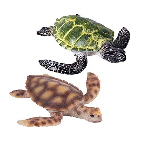 IMIKEYA 2Stücke Schildkröten Modelle Realistische Meerestiere Figuren für Dekoration und Pädagogisches Großes und Kleines Modell aus Hochwertigem Material IMIKEYA 2Stücke Schildkröten Modelle Realistische Meerestiere Figuren für Dekoration und Pädagogisches Großes und Kleines Modell aus Hochwertigem Material von IMIKEYA