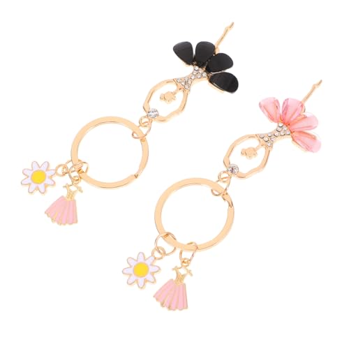 IMIKEYA 2er Set Ballerina Schlüsselanhänger – Elegante Tänzerin Für Teenager-Mädchen - Ideal Als Freundschaftsanhänger Oder Für Ballettliebhaberinnen Perfekt Zum Verschenken von IMIKEYA